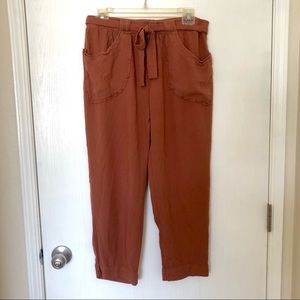 ROOLEE High-Waisted Paper-bag Waist Pants
